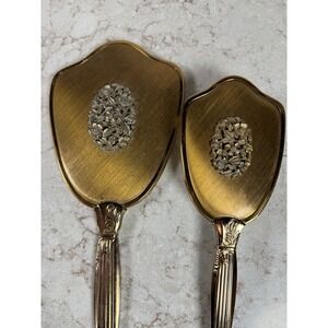Vintage Mirror & Brush Set